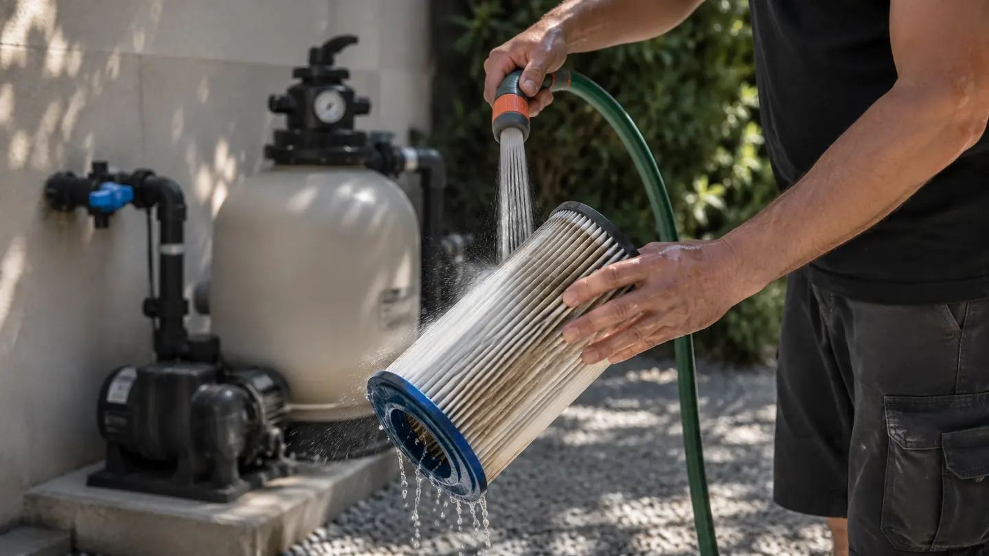 Quand et comment faire un contre-lavage du filtre ? — conseil RB Piscines à Valence
