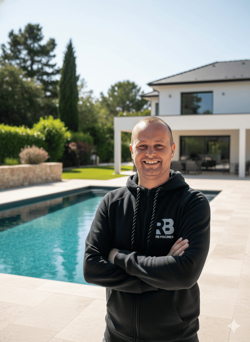 L’équipe locale RB Piscines à Valence